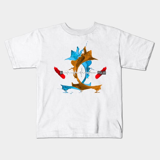 Bi Polar Kids T-Shirt by DevanGill